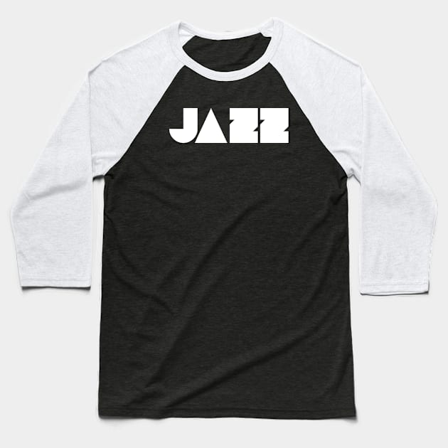 Jazz Bold Geomtric logo Baseball T-Shirt by lkn